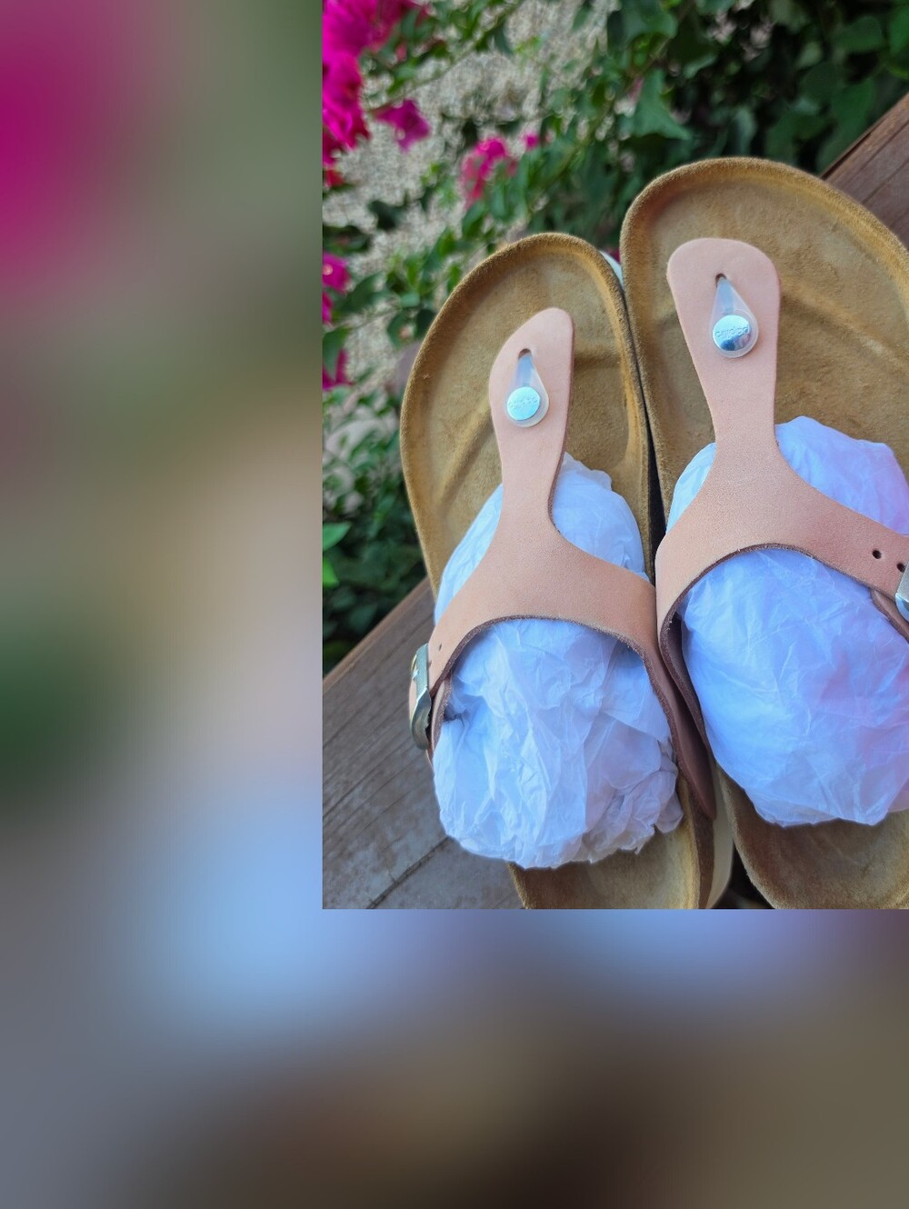 Papillio Birkenstock Gizeh Platform Sandals Blush Pink Size 38 - Picture 16 of 16
